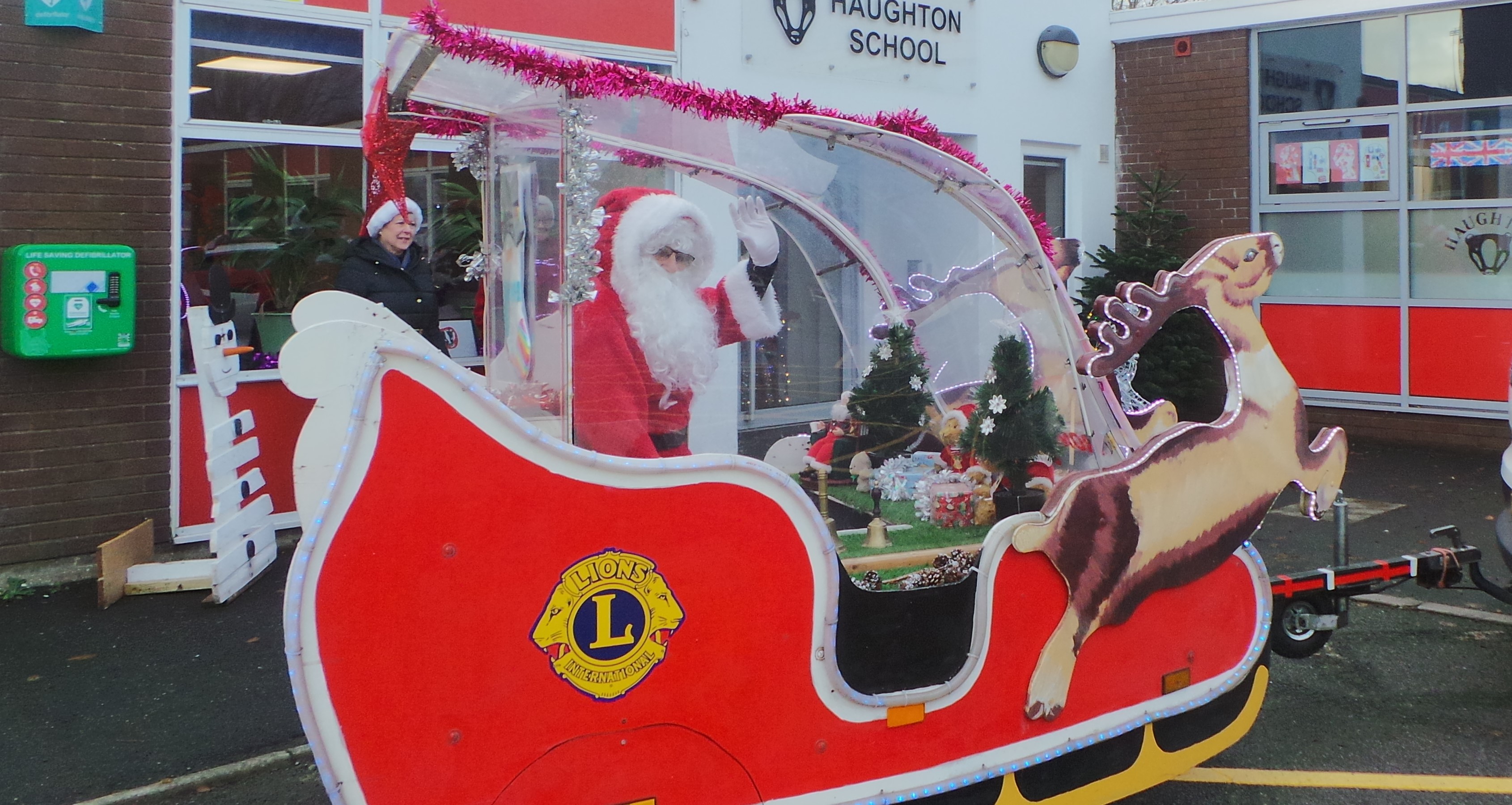 Father Christmas visits Haughton School! Haughton School