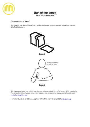 MAKATON - SIGN OF THE WEEK