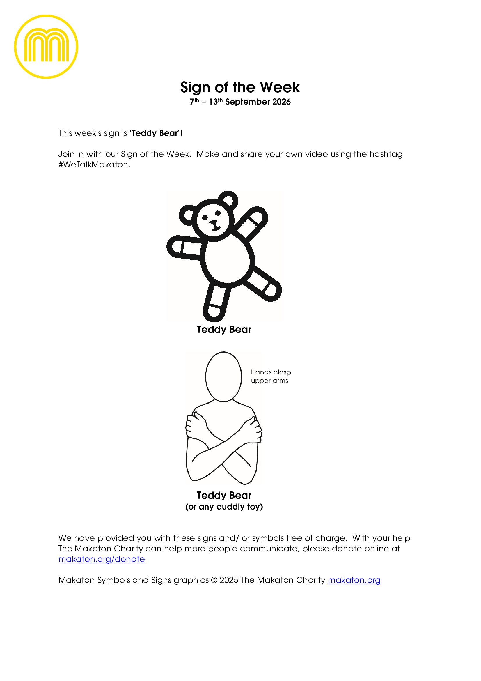 MAKATON - SIGN OF THE WEEK