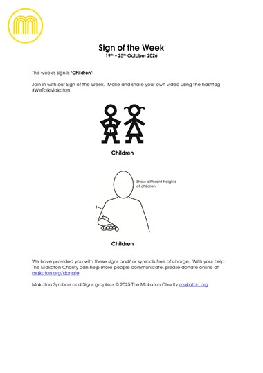 MAKATON - SIGN OF THE WEEK